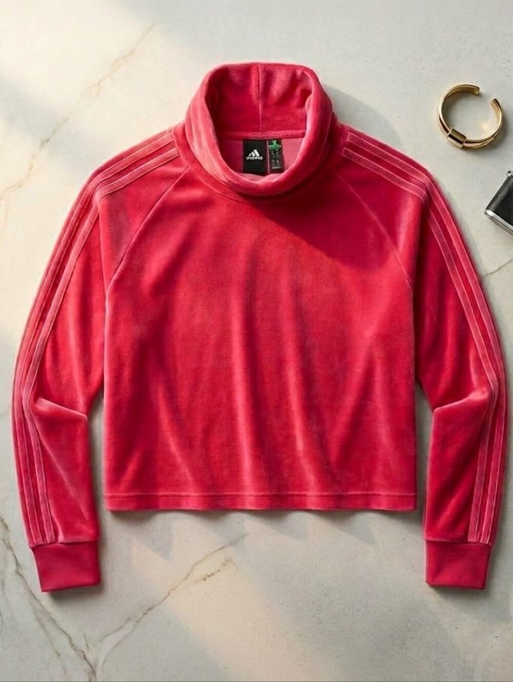 adidas Velvet Crop Top S